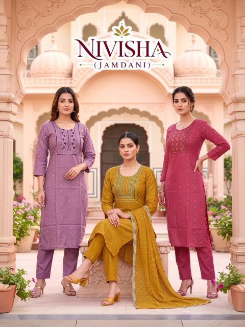 Desi kudi nivisha 3pcs kurtis wholesale